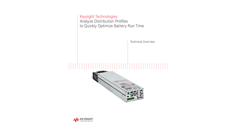 Analyze Distribution Profiles to Quickly Optimize Battery Run Time